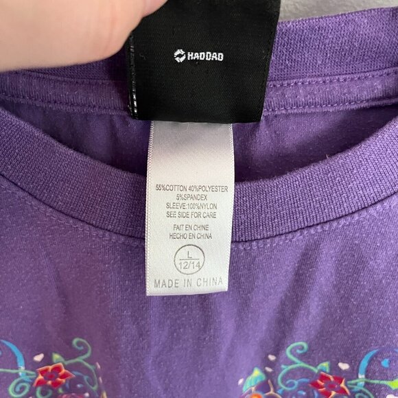 Harley Davidson Kids Girls Purple Tattoo Sleeve Shirt Large 12/14 Biker - Picture 5 of 11